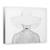 Tablou Canvas - Alb Pur, Marime: 50 x 70 cm - - Roveli