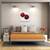 Tablou Canvas - Rosu, Marime: 60 x 60 cm - 3- Roveli