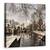 Tablou Canvas - Bruges In Rochie De Craciun, Marime: 60 x 60 cm - - Roveli