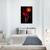 Tablou Canvas - Floare Rosie, Marime: 40 x 60 cm - 3- Roveli