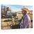 Tablou Canvas - Sfarsitul Zilei La Ranch, Marime: 40 x 60 cm - - Roveli