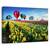 Tablou Canvas - Baloane Cu Aer Cald Peste Campul Cu Lalele, Marime: 40 x 60 cm - - Roveli