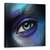 Tablou Canvas - Frumusete, Ochi, Abstract, Violet, Iris, Marime: 60 x 60 cm - - Roveli