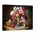 Tablou Canvas - Natura Moarta Cu Un Buchet De Flori si Mere, Marime: 50 x 70 cm - - Roveli