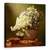 Tablou Canvas - Natura Moarta Cu Un Cos De Flori Salbatice, Marime: 60 x 60 cm - - Roveli