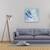 Tablou Canvas - Nuante De Albastru, Floare, Moale, Turcoaz, Petala, Patrat, Marime: 60 x 60 cm - 2- Roveli