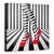 Tablou Canvas - Pantofi Rosii, Zebra, Rosu, Tocuri Inalte, Moda, Dungi, Marime: 60 x 60 cm - - Roveli
