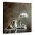 Tablou Canvas - Perete Vechi, Culori, Natura Moarta, Vaza, Ceasca, Marime: 60 x 60 cm - - Roveli