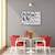 Tablou canvas - Diamante, Flori, Lentile, Estompare, Turcoaz, Marime: 60 x 90 cm - 4- Roveli