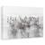 Tablou canvas - Reflectie matinala, Peisaj, Lac, Ceata, Albastru, Marime: 60 x 90 cm - - Roveli