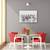 Tablou canvas - Reflectie matinala, Peisaj, Lac, Ceata, Albastru, Marime: 60 x 90 cm - 4- Roveli