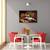 Tablou canvas - Vata pe bat, Natura moarta, Flori, Turcoaz, Abstract, Marime: 60 x 90 cm - 4- Roveli