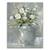 Tablou Canvas - Flori, Floare, Vaza, Primavara, Alb, Marime: 40 x 50 cm - - Roveli