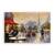 Tablou Canvas - Franta, Paris, Turnul Eiffel, Oras, Cladiri, Oameni, Romantic, Iubire, Toamna, Pictura, Marime: 40 x 60 cm - - Roveli