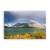 Tablou Canvas - Curcubeu in Yukon, Lac, Insula, Munti, Munte, Marime: 60 x 90 cm - - Roveli