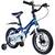 Bicicleta pentru copii 5-8 ani HappyCycles KidsCare, roti 16 inch, cu roti ajutatoare si frane pe disc, albastru - 2- Roveli