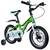 Bicicleta pentru copii 5-8 ani HappyCycles KidsCare, roti 16 inch, cu roti ajutatoare si frane pe disc, verde - 2- Roveli