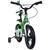Bicicleta pentru copii 5-8 ani HappyCycles KidsCare, roti 16 inch, cu roti ajutatoare si frane pe disc, verde - 3- Roveli