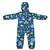 Salopeta pentru copii din material softshell Kidscare, cu protectie la vant si ploaie cu imprimeu Savana Blue - 2- Roveli