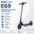 Trotineta electrica copii KidsCare E69, motor 130W, baterie 24V 2.5Ah, viteza 14 km/h, lumini, negru - - Roveli