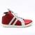 ​Ghete sport, de dama , captusite, din piele naturala  3197-ROSU/ALB/D, Marime (12): 36** - 3- Roveli