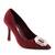 Pantofi dama , de ocazie , cu brosa decorata GQ03-MAROON, Culoare (12): MOV/BORDO, Marime (12): 39 - - Roveli