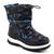 Cizme copii , imblanite de zapada , pentru copii A31-BLACK, Culoare (12): NEGRU/MULTICOLOR, Marime (12): 33 - - Roveli