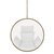 Scaun suspendat, transparent/ auriu/ alb, BUBBLE TIP 1 - 20- Roveli