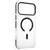 HUSA PROTECTIE MAG CASE IPHONE 17 PRO MAX - TRANSPARENT/NEGRU - - Roveli