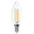 BEC LED E14 6W CU FILAMENT 4000K ALB NEUTRU - - Roveli