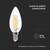 BEC LED E14 6W CU FILAMENT 6400K ALB RECE - 5- Roveli