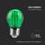 BEC LED G45 E27 2W CU FILAMENT LUMINA VERDE - 5- Roveli