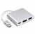 HUB USB-C 3IN1 HDMI 4K USB-A 3.2 USB-C PD 100W - 2- Roveli