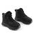 Ghete sport , imblanite , pentru copii , cu talpa groasa C40358-BLACK, Culoare (12): Negru, Marime (12): 37 - 2- Roveli