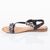 Sandale de dama joase cu bareta FM729-BLACK, Culoare (12): Negru, Marime (12): 40 - 5- Roveli