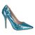 Pantofi dama albastri eleganti cu glitter 1524-2-B, Culoare (12): Bleu, Marime (12): 35 - - Roveli