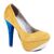 Pantofi cu platforma S080-1E - Yellow, Culoare (12): Galben, Marime (12): 40 - - Roveli