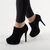 Botine de dama cu platforma 82916N-SS, Culoare (12): Negru, Marime (12): 38 - - Roveli