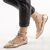 Balerini dama accesorizati bronz YT5512-C, Culoare (12): Bronz, Marime (12): 40 - - Roveli