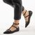 Balerini de dama cu barete YT5512-N, Culoare (12): Negru, Marime (12): 41 - - Roveli