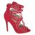 Sandale dama rosii cu siret si model decupat LBS2738-R, Culoare (12): Rosu, Marime (12): 38 - - Roveli