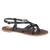 Sandale de dama negre cu barete si talpa joasa PD1126A-N, Culoare (12): Negru, Marime (12): 39 - - Roveli