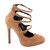 Pantofi dama cu toc si barete XQ98905-CAMEL, Culoare (12): Camel, Marime (12): 38 - - Roveli