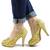 Pantofi de dama eleganti cu platforma si toc inalt, cu paiete si insertii aurii A1281-GOLD, Marime (12): 37 - - Roveli