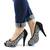 ​Pantofi de dama eleganti cu platforma si toc inalt, cu paiete si insertii stralucitoare A1281-BLACK, Marime (12): 38 - - Roveli