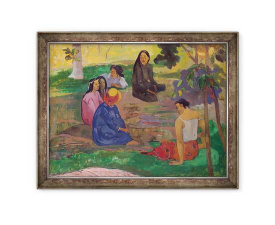 Roveli - Tablou inramat - Paul Gauguin - Les Parau Parau barfe, sau Conversatie-