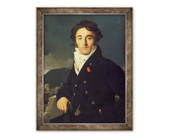 Roveli - Tablou inramat - Jean Auguste Dominique Ingres - Portretul lui Charles Cordier 1777-1870 1811-