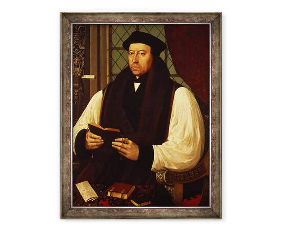 Roveli - Tablou inramat - Gerlach Flicke - Portretul lui Thomas Cranmer 1489-1556 1546-