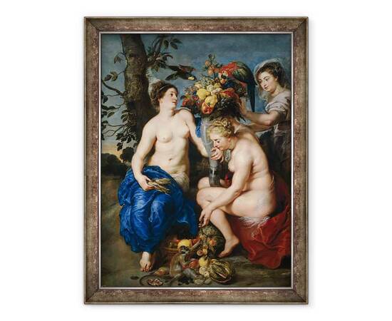 Roveli - Tablou inramat - Peter Paul Rubens - Ceres cu doua nimfe-