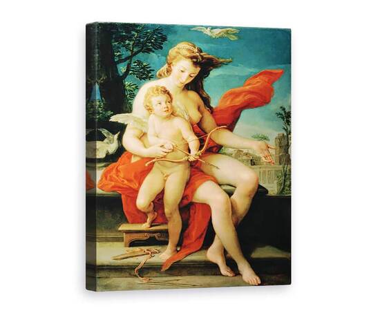 Roveli - Tablou Canvas - Pompeo Girolamo Batoni - Venus si Cupidon-